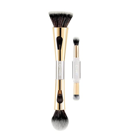 MARS 4 in 1 Travel Brush with Foundation Brush